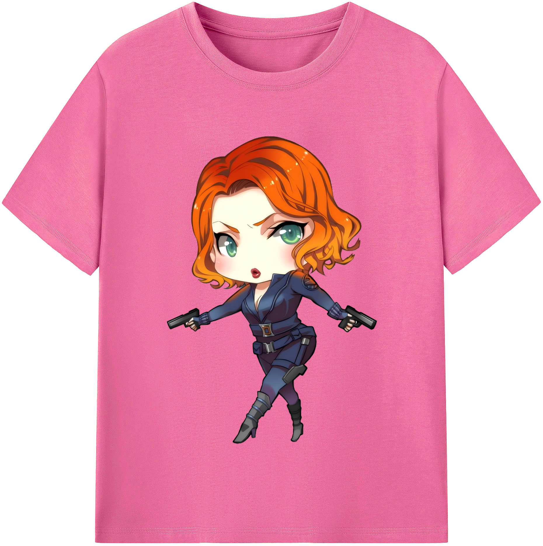 （画像用） アベンジャーズ The Avengers レディースカジュアルプリントTシャツ（綿100％）